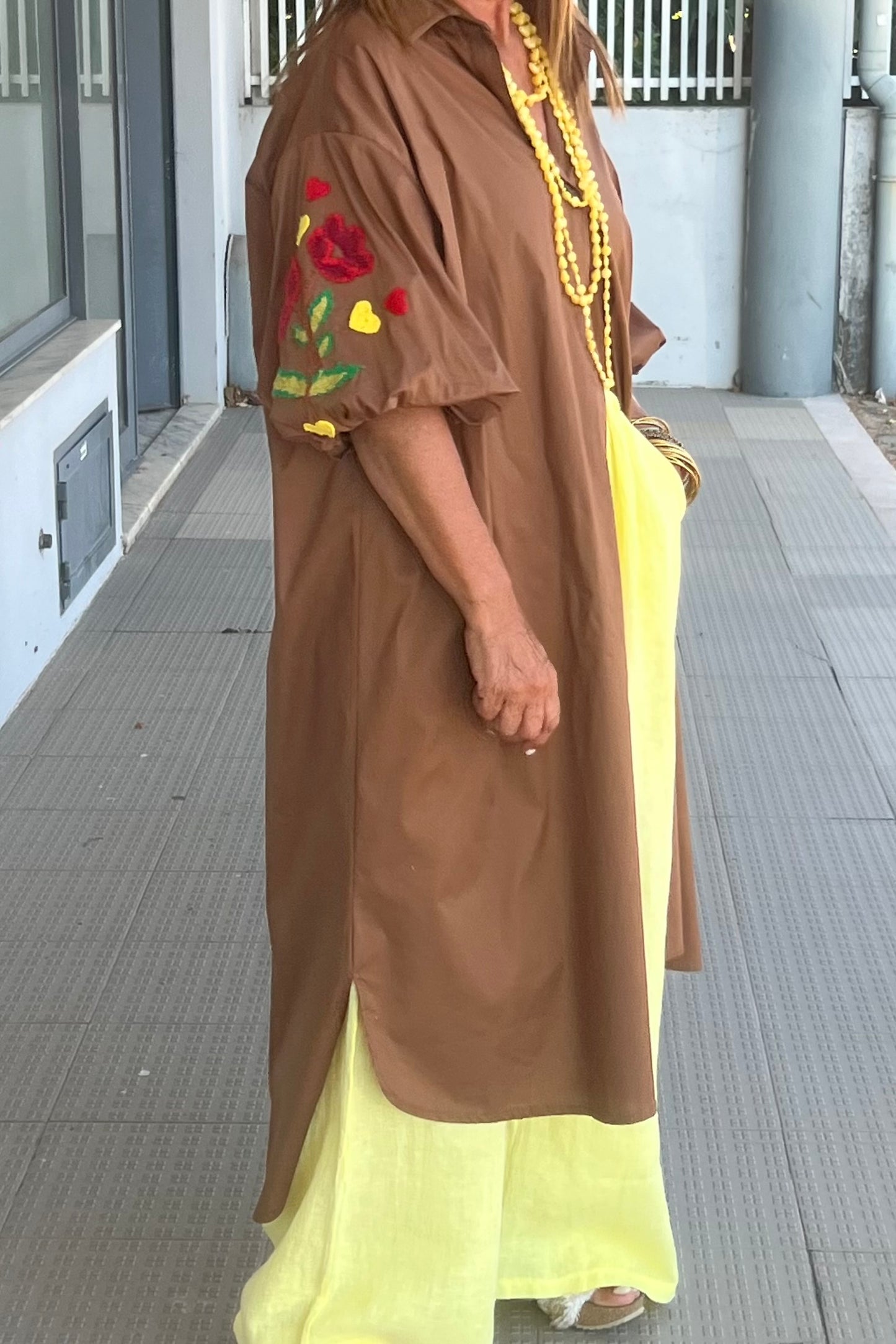 Vestido/Camiseiro Bordado