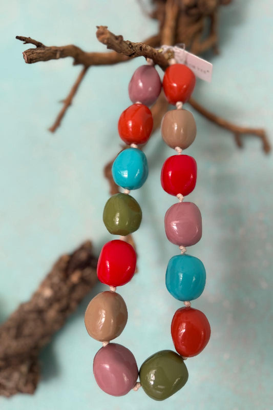 Colar de Bolas Coloridas