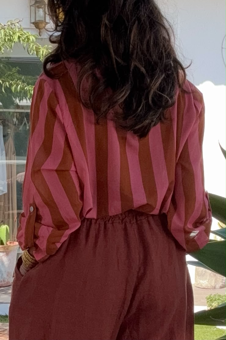 Camisa de riscas
