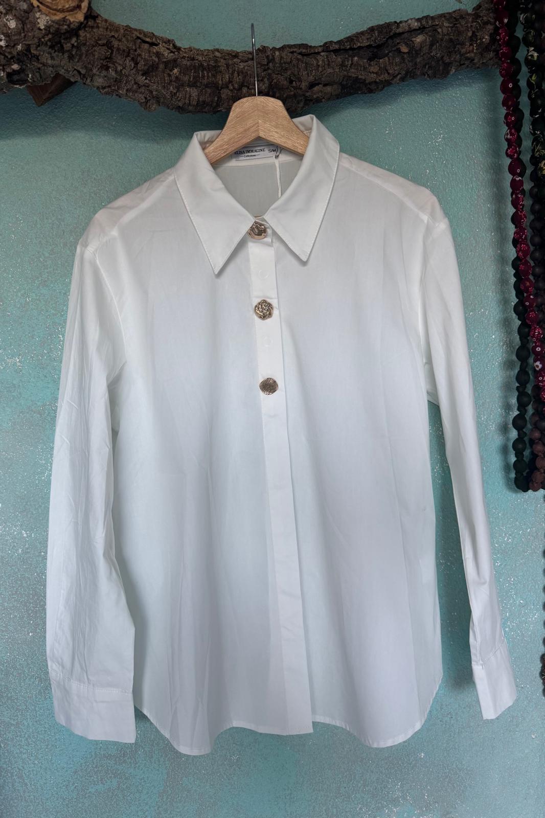 Camisa Botões Dourados