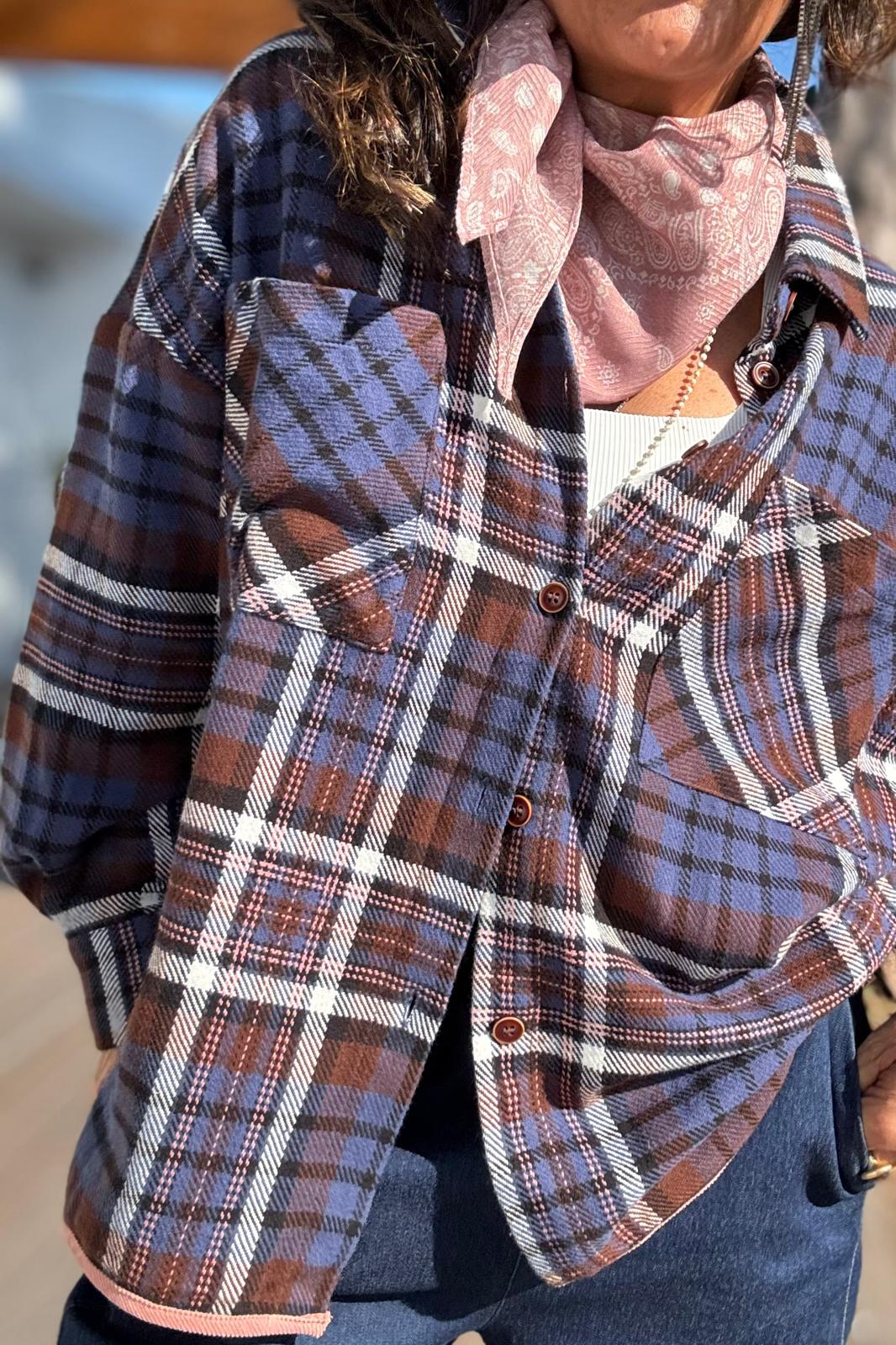 Camisa Xadrez Blue