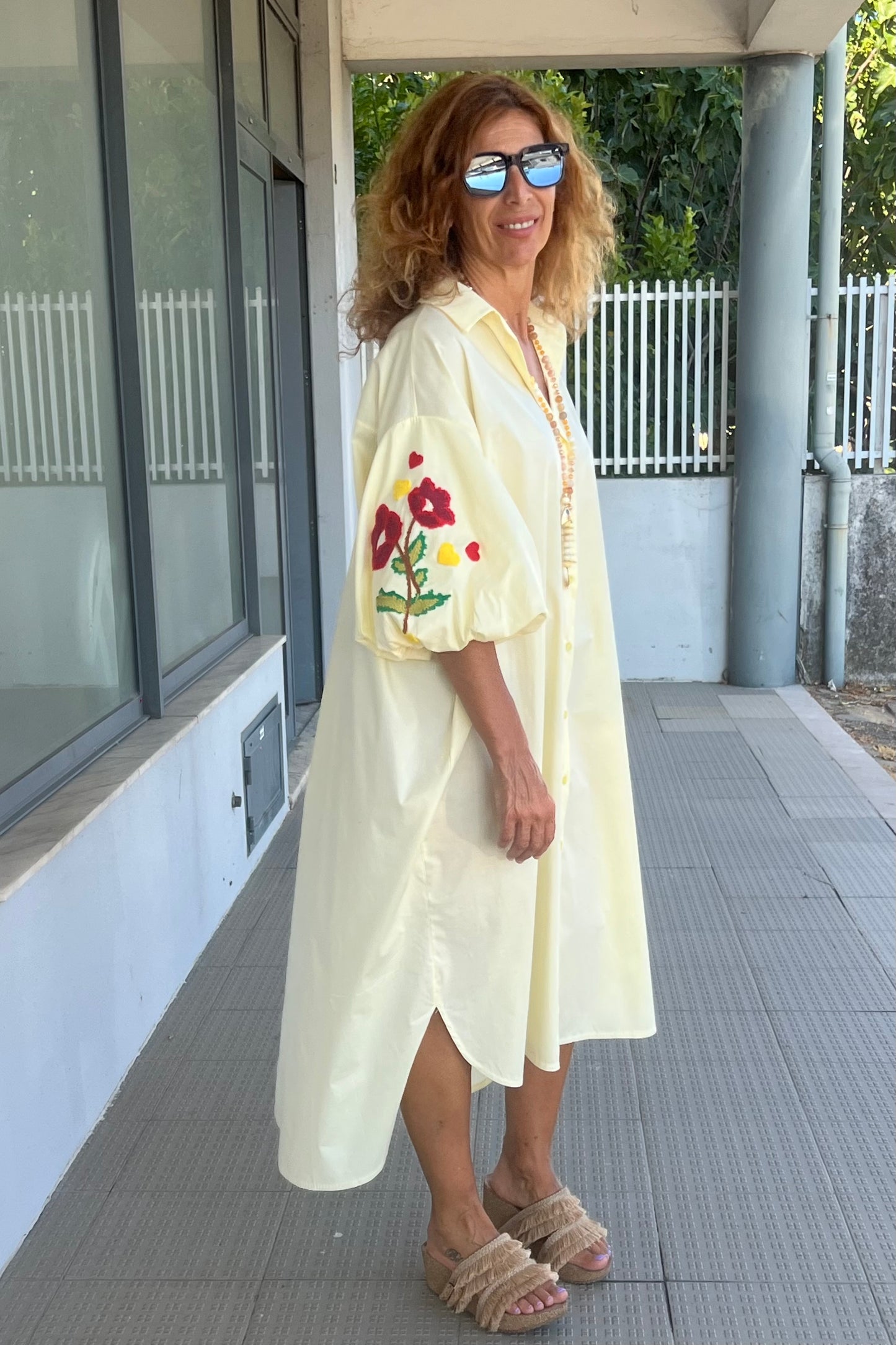 Vestido/Camiseiro Bordado