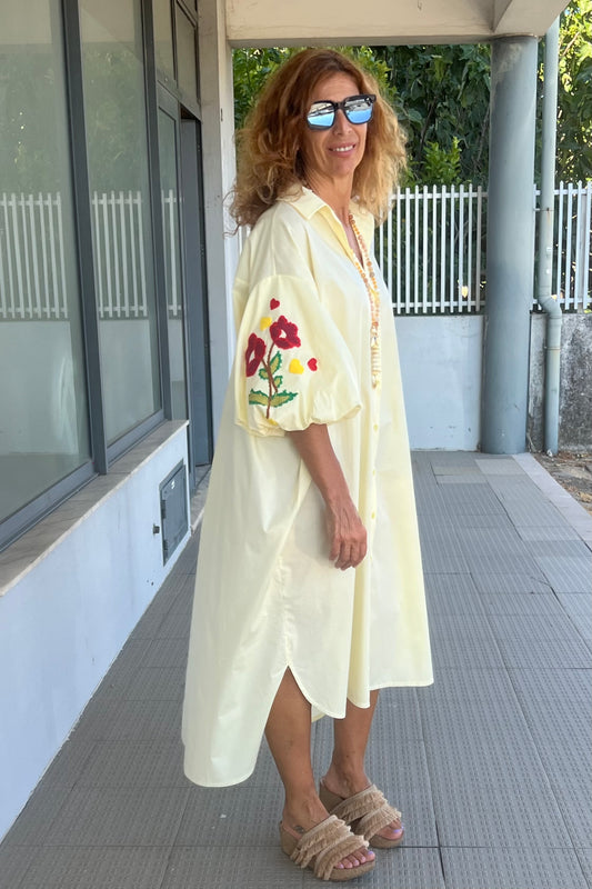 Vestido/Camiseiro Bordado