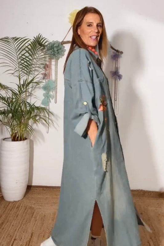 Vestido Ganga Bordado