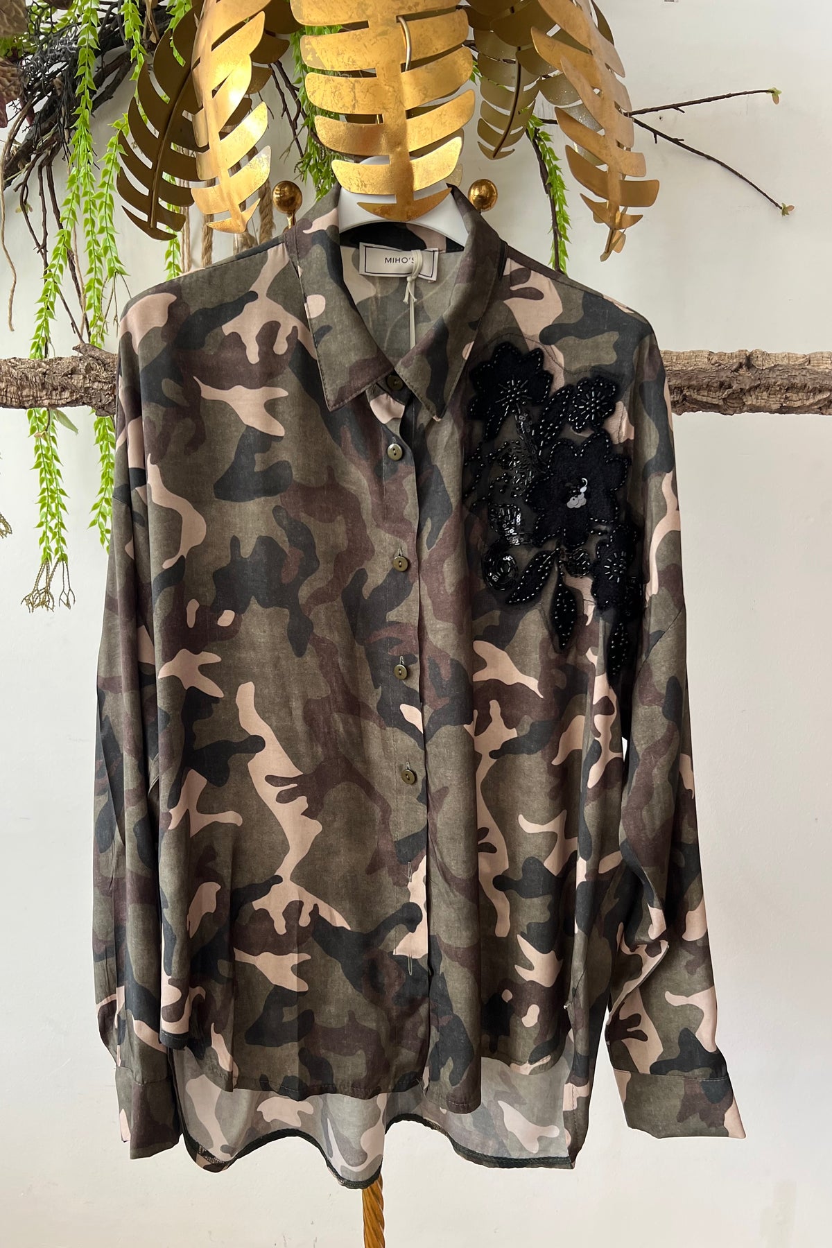 Camisa Militar Bordada