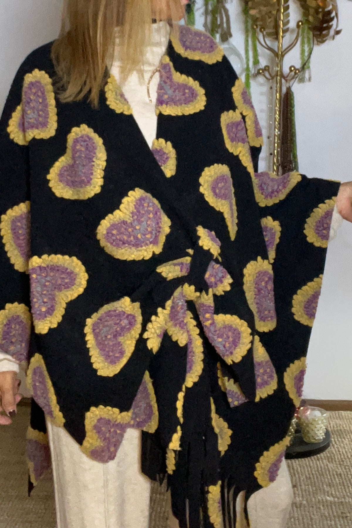 Poncho Coracoes