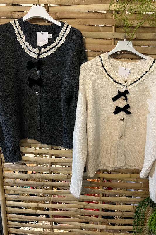 Cardigan Laços